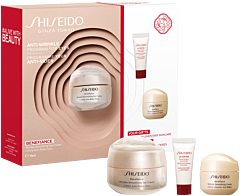Shiseido Benefiance Eyecare Set = Benefiance Wrinkle Smooth. Eye Cream 15ml + UTM Pow. Infus. Concentrate 5ml + Wrinkle Smooth. Cream 15 ml