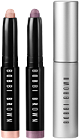 Bobbi Brown City Stroll Mini Long-Wear Cream Shadow Stick Eye Set = Smokey Eye Mascara 3ml + Long-Wear Cream Shado-Go.9g + Long-Wear Cream Shado-Du.9g