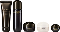 Shiseido Future Solution LX Holiday Kit = Eye&Lip Reg.Cream 17ml + Cleans. Foam 15ml + Tot. Prot.Cream 15ml + Tot. Regen. Cream 15ml + Pouch